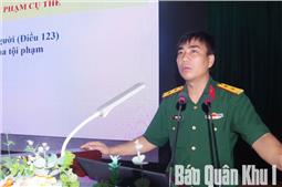 Tuyên truyền nâng cao nhận thức pháp luật cho quân nhân